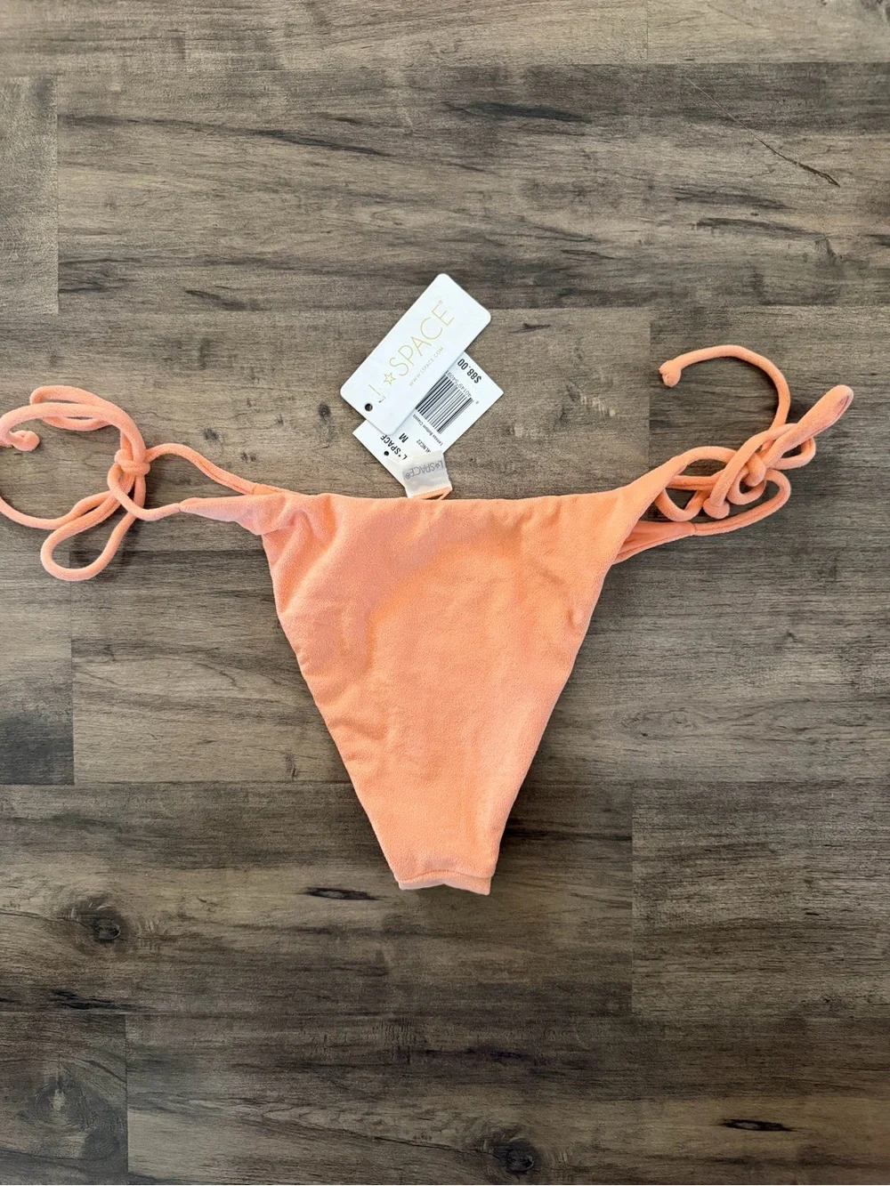NWT L Space Peach Tie-Side Bikini Bottoms